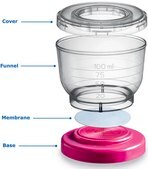 EZ-Fit&#174; filtration unit without absorbent pad pore size 0.45&#160;&#956;m, mixed cellulose esters (MCE) membrane, white filter, volume 100&#160;mL, pkg of Multi packaging, suitable for (suitable for solid cultivation)