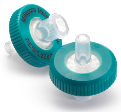 Millex™ polyethersulfone syringe filter pore size 0.45 μm, diam. 13 mm, non-sterile, hydrophilic