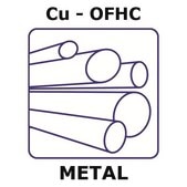 Copper - O.F.H.C. rod, 1000mm, diameter 12.7mm, as drawn, 99.95+%