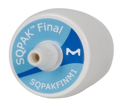 SQPAK&#8482; Final Filter Removes bacteria and particulates from water. Use with ultrapure dispensing module of Milli-Q&#174; SQ 2Series systems.