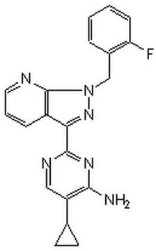 BAY 41-2272 A cell-permeable pyrazolopyridinylpyrimidine compound that acts as a selective and potent stimulator of soluble guanylate cyclase (effective dose ~ 0.1 nM to 100 µM using recombinant soluble guanylate cyclase).
